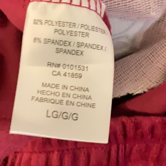 Wakanda Forever velour pants burgundy. Elastic waist band. Has symbol on front. - Picture 6 of 6